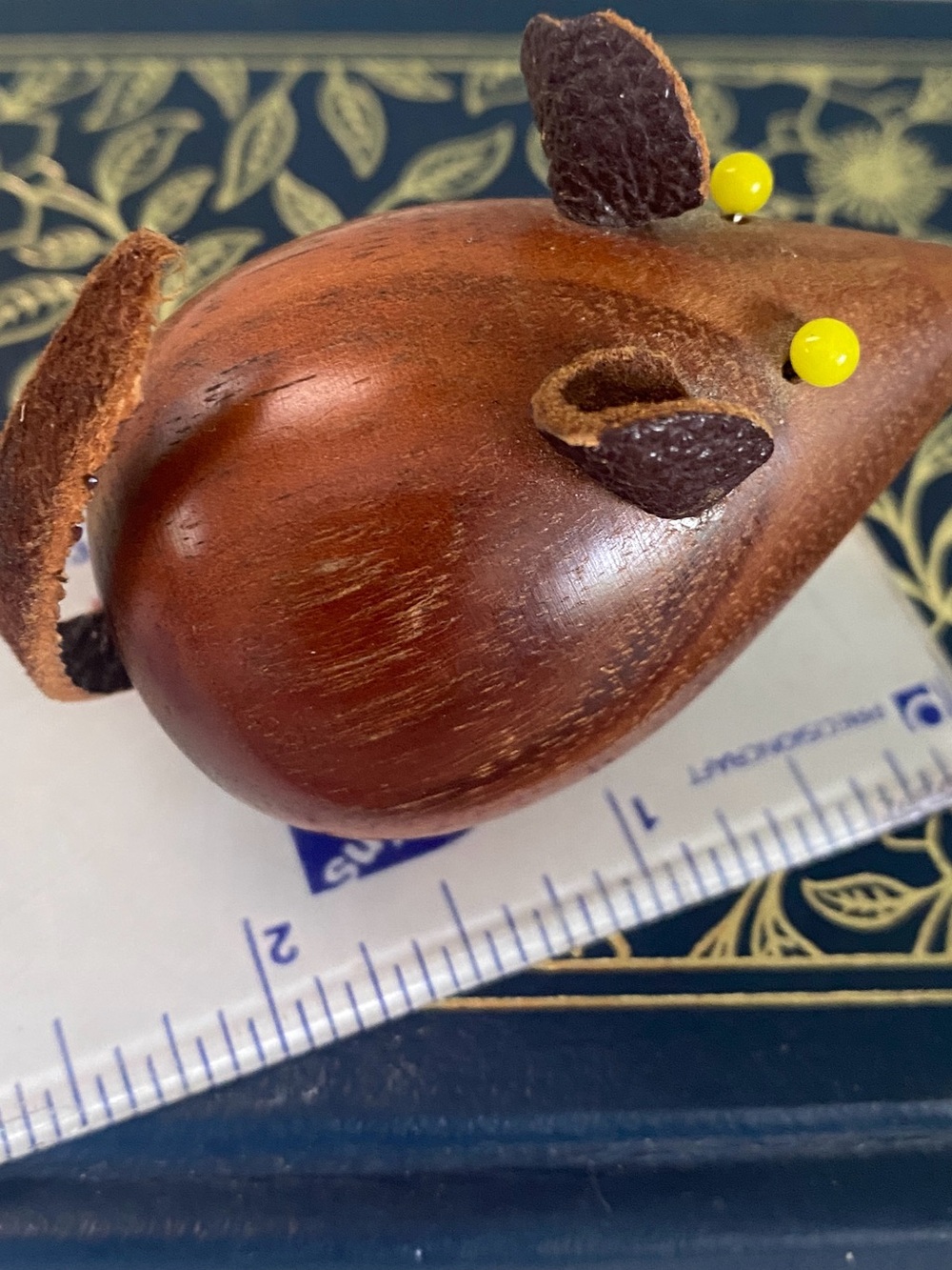 Vintage Mid Century Modern Danish Teak Wood Mouse Figurine - MCM - Picture 5 of 5